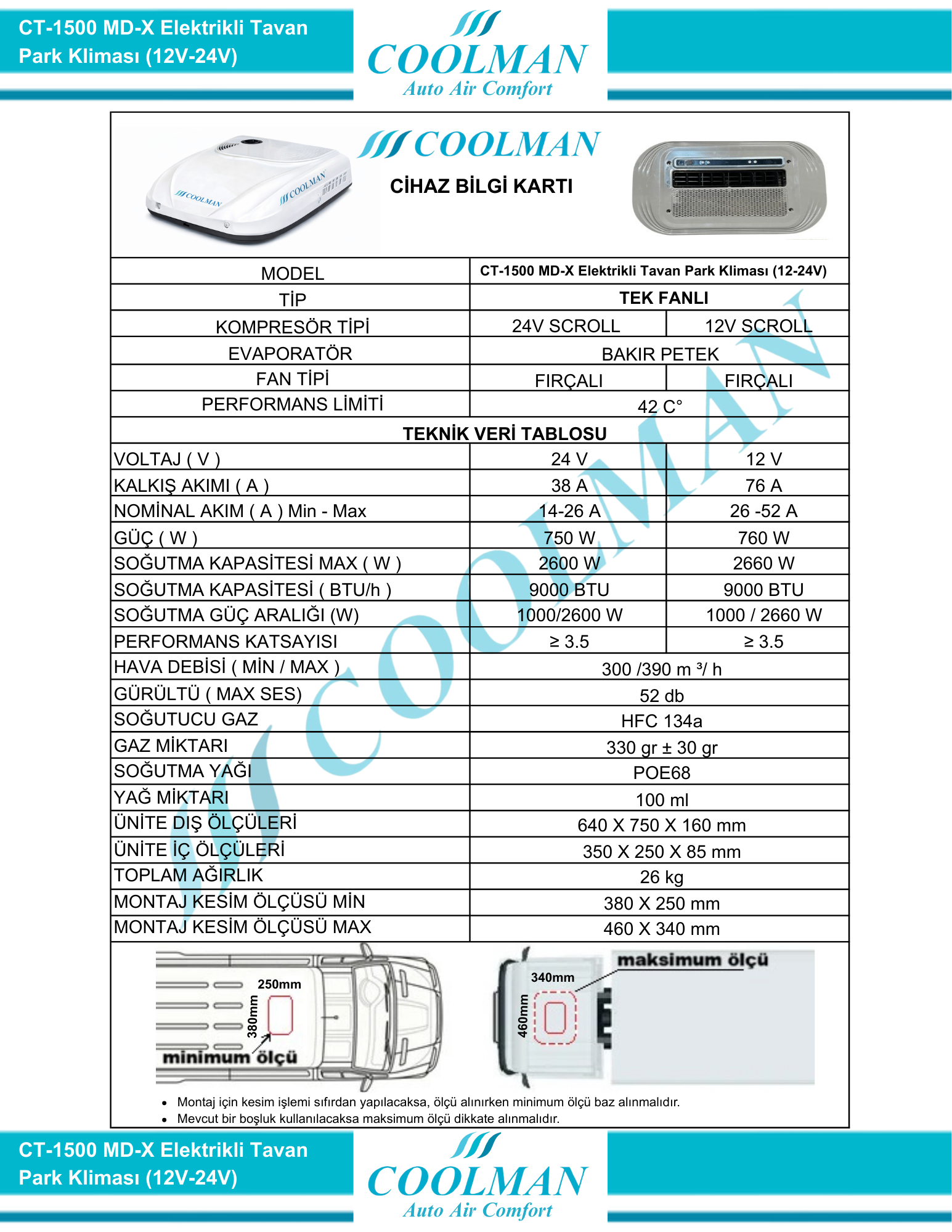 Ct-1500 Md-X Elektrikli Tavan Park Kliması (12V-24V) 5 Teknik-Tablolar-1.Pdf-20.Png