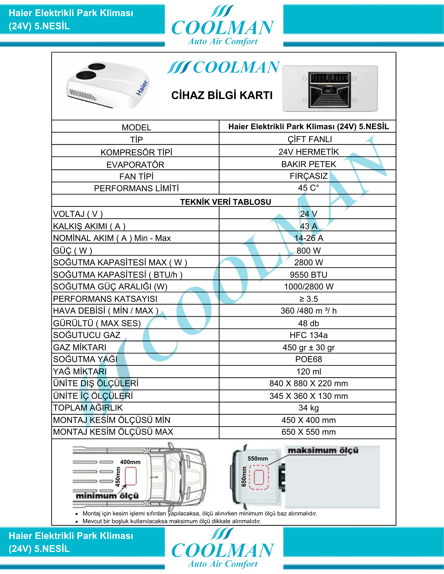 Haier Elektrikli Park Kliması (24V) 4 Teknik-Tablolar-1.Pdf-24.Png